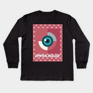 Ophthalmology abstract Brafdesign Kids Long Sleeve T-Shirt